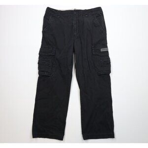 Vtg 90s Y2K Unionbay Skateboarding Mens 36x30 Faded Baggy Wide Leg Cargo Pants